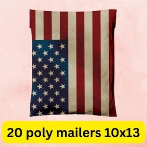 American Flag Poly Mailers 10x13